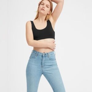 Everlane the high-rise hipster bra in black NWT XS